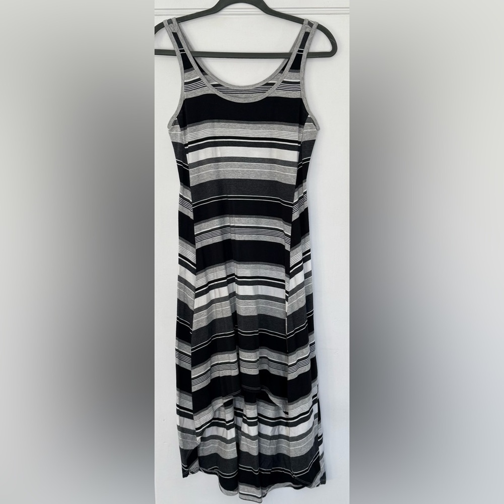 Marc New York Striped High-Low Tank Dress